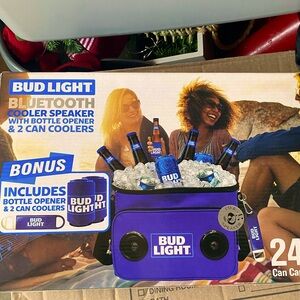 Bud Light Bluetooth Cooler Speaker with Bottle Opener